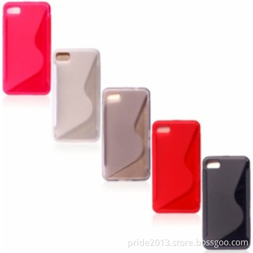 Cell Phone Case, S Shape TPU Case for Blackberry Z10